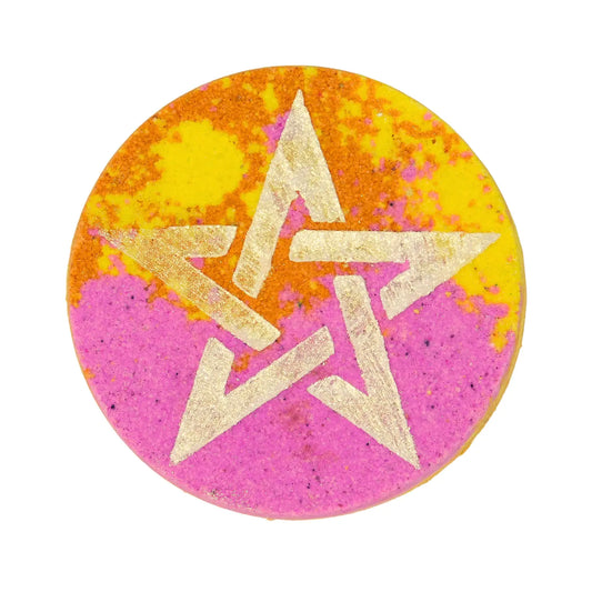 Peace, Love, & Witchcraft bath bomb