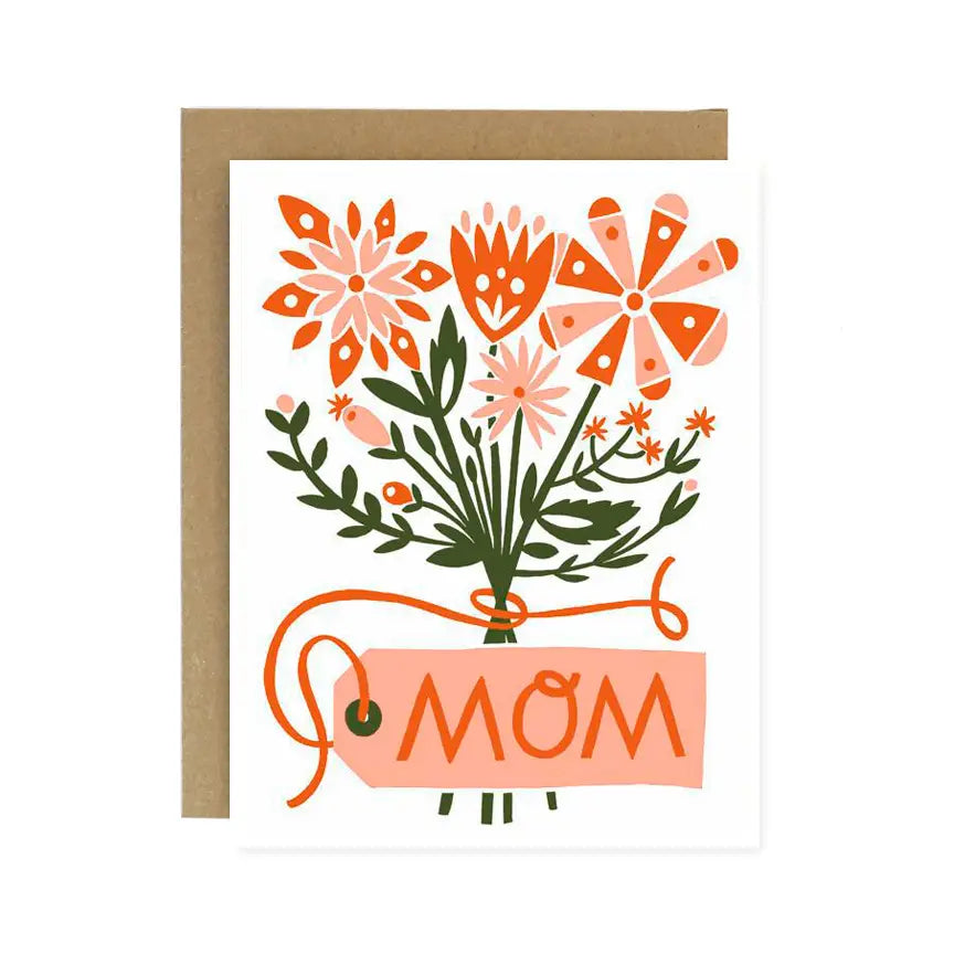 Mother's Day bouquet card