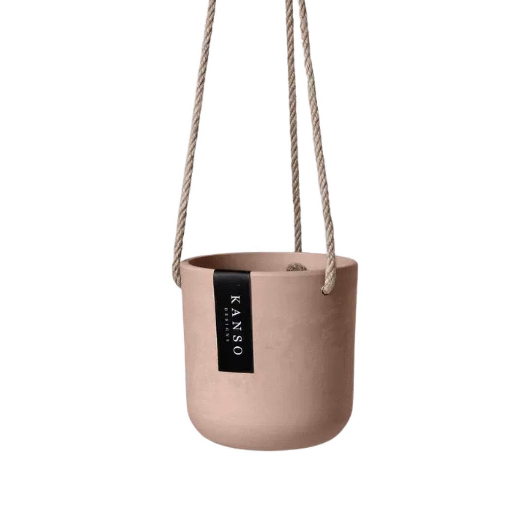 Kanso 4" signature stone hanging planter
