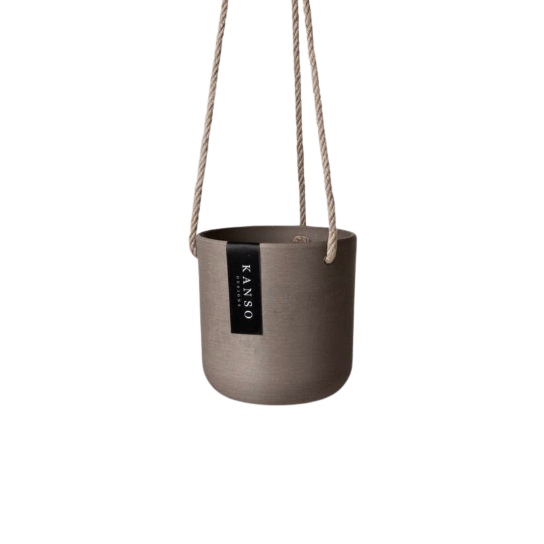Kanso 4" signature stone hanging planter