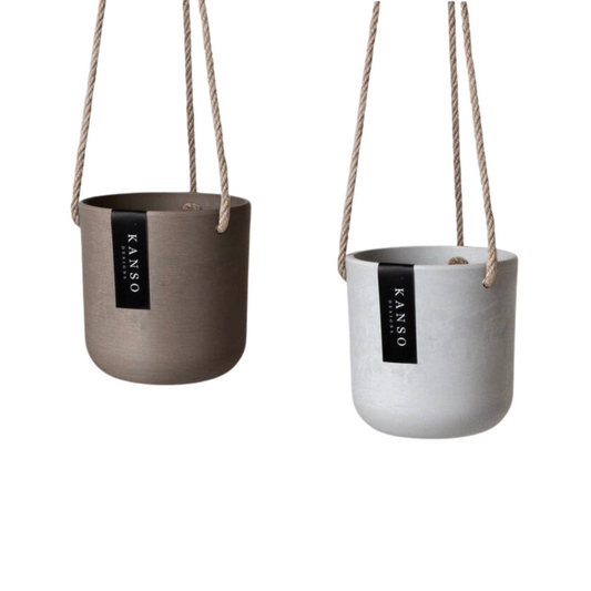 Kanso 4" signature stone hanging planter