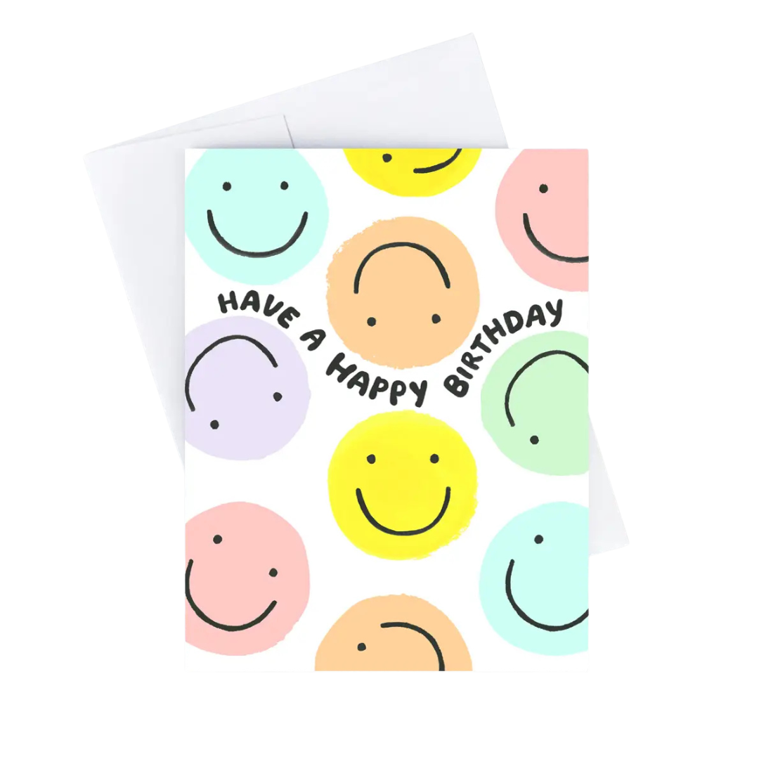 Smiley birthday card