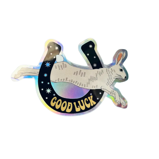 Good Luck rabbit sticker