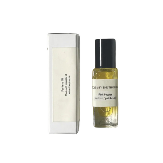 Pink Pepper, Vetiver + Patchouli perfume oil
