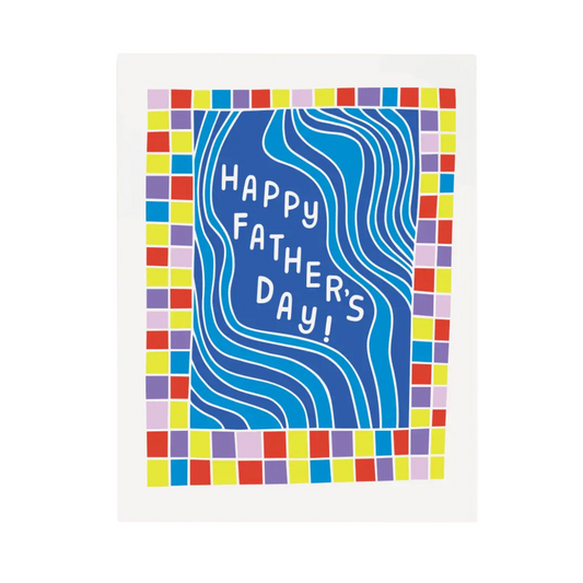 Happy Father's Day wavy card