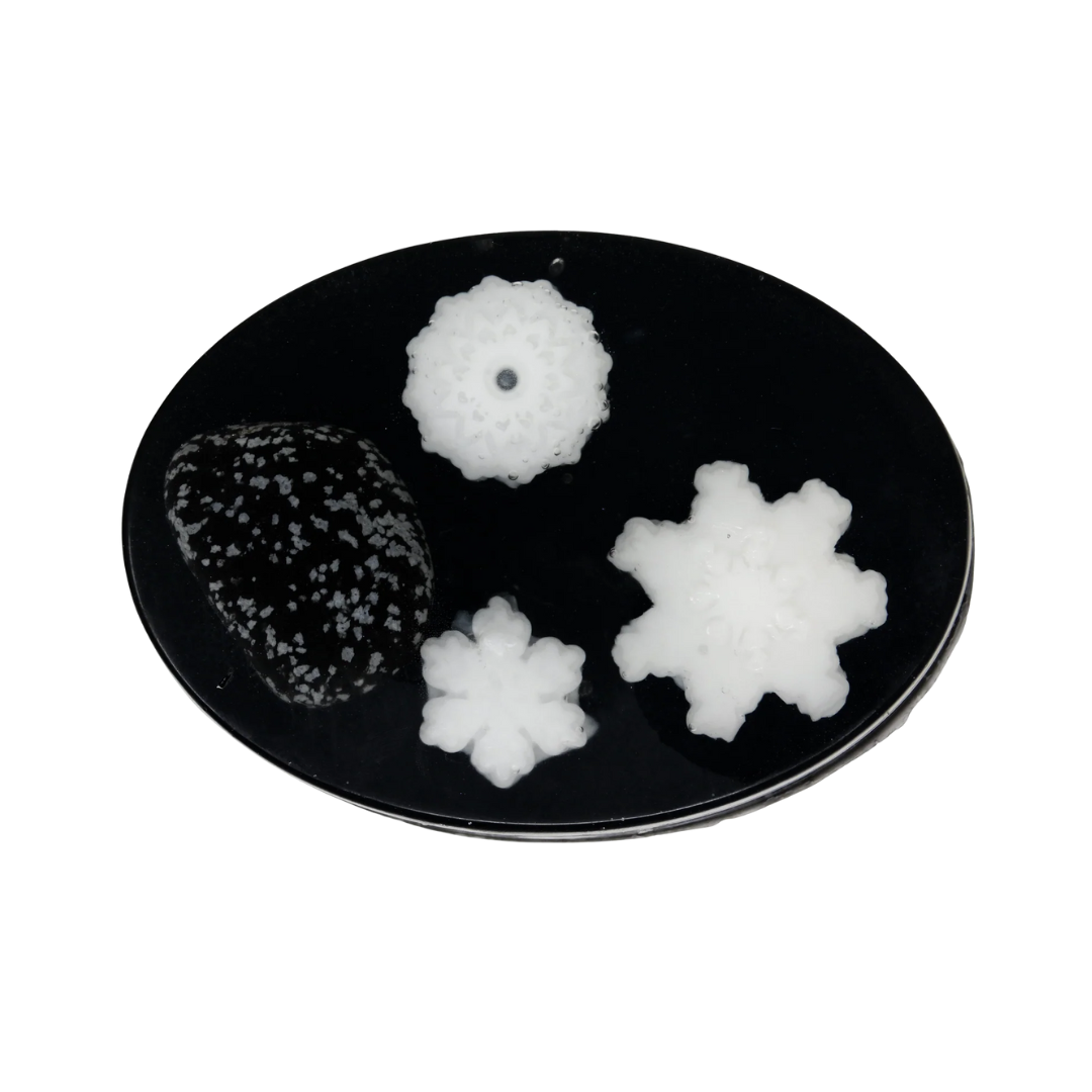 Snowflake Obsidian soap