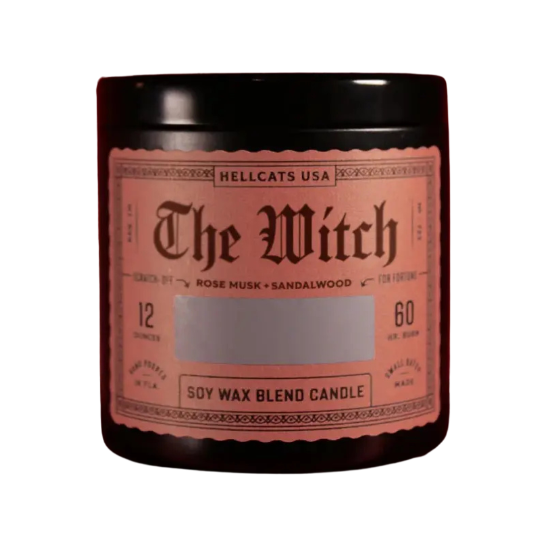 The Witch candle (rose musk + sandalwood)