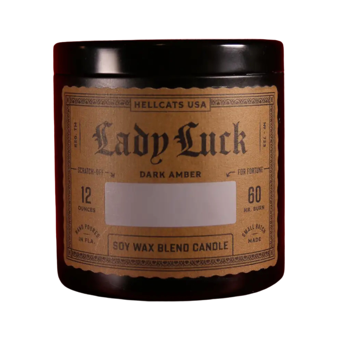 Lady Luck candle (dark amber)