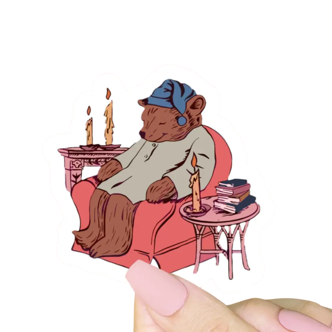 Sleepy Bear sticker