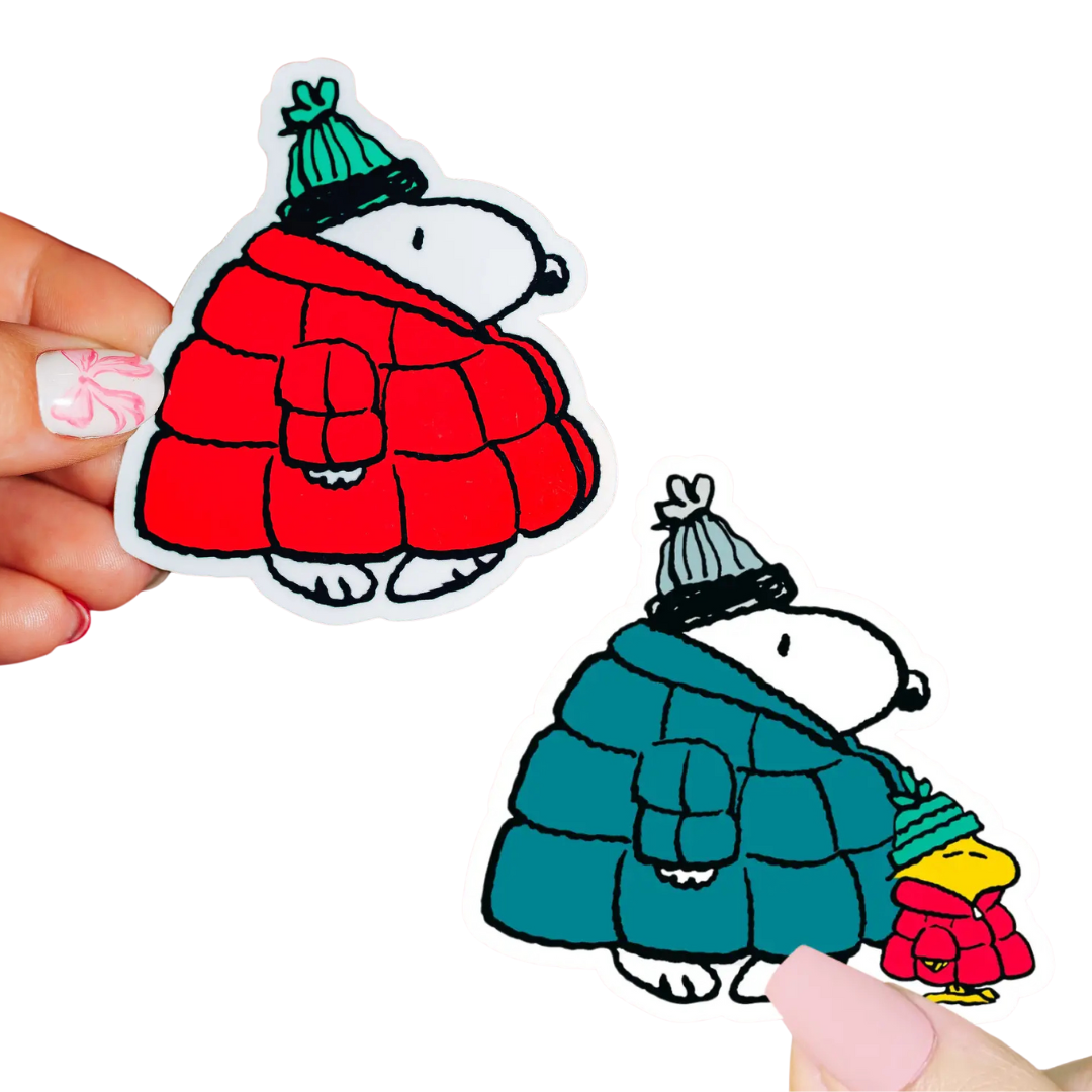 Snoopy puffer sticker