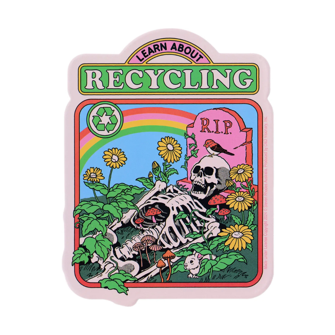 Learn About Recycling sticker