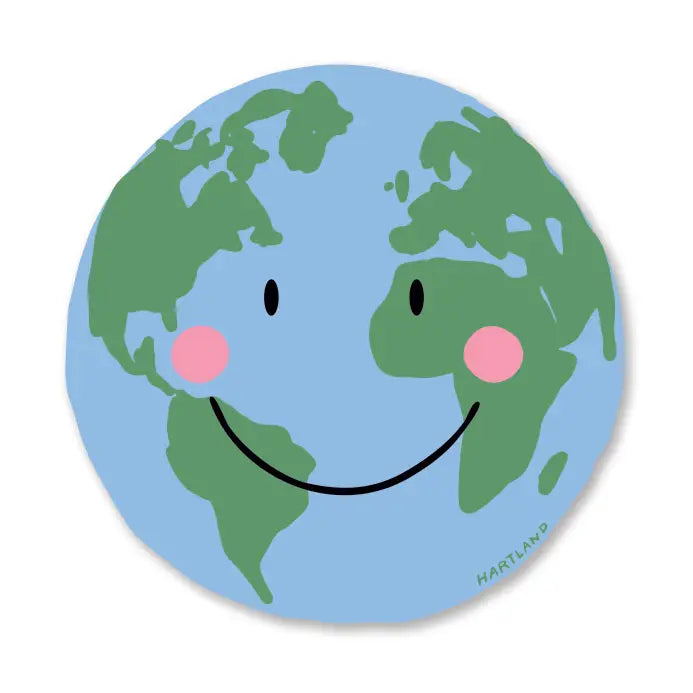 Smiley Earth sticker