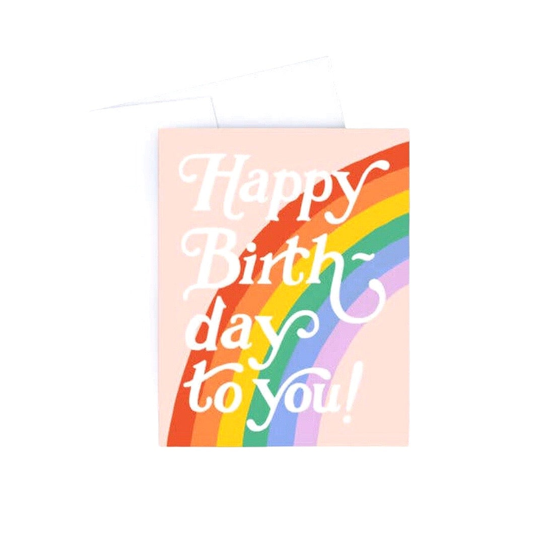 Rainbow Birthday card