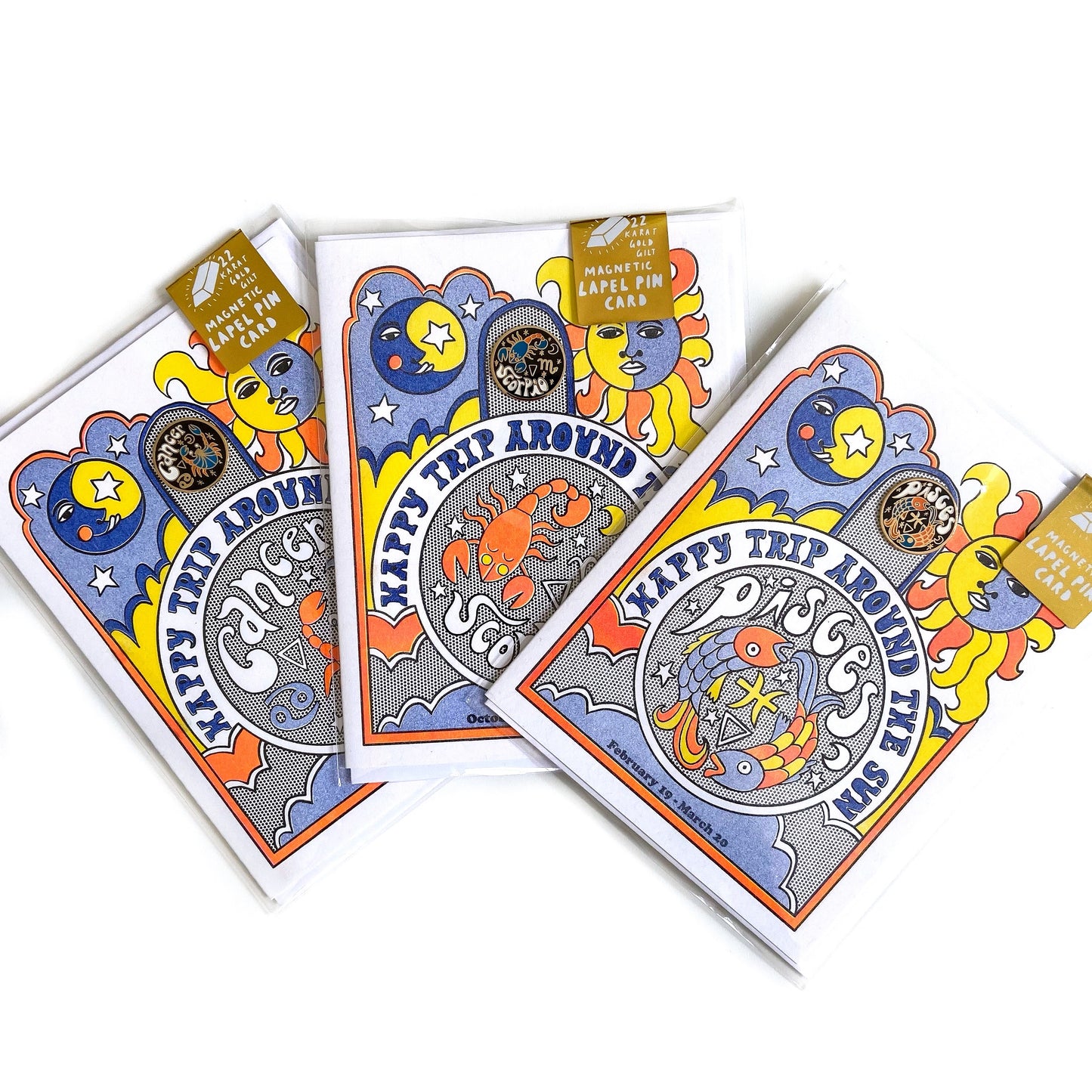 Zodiac Card w/ Enamel Pin