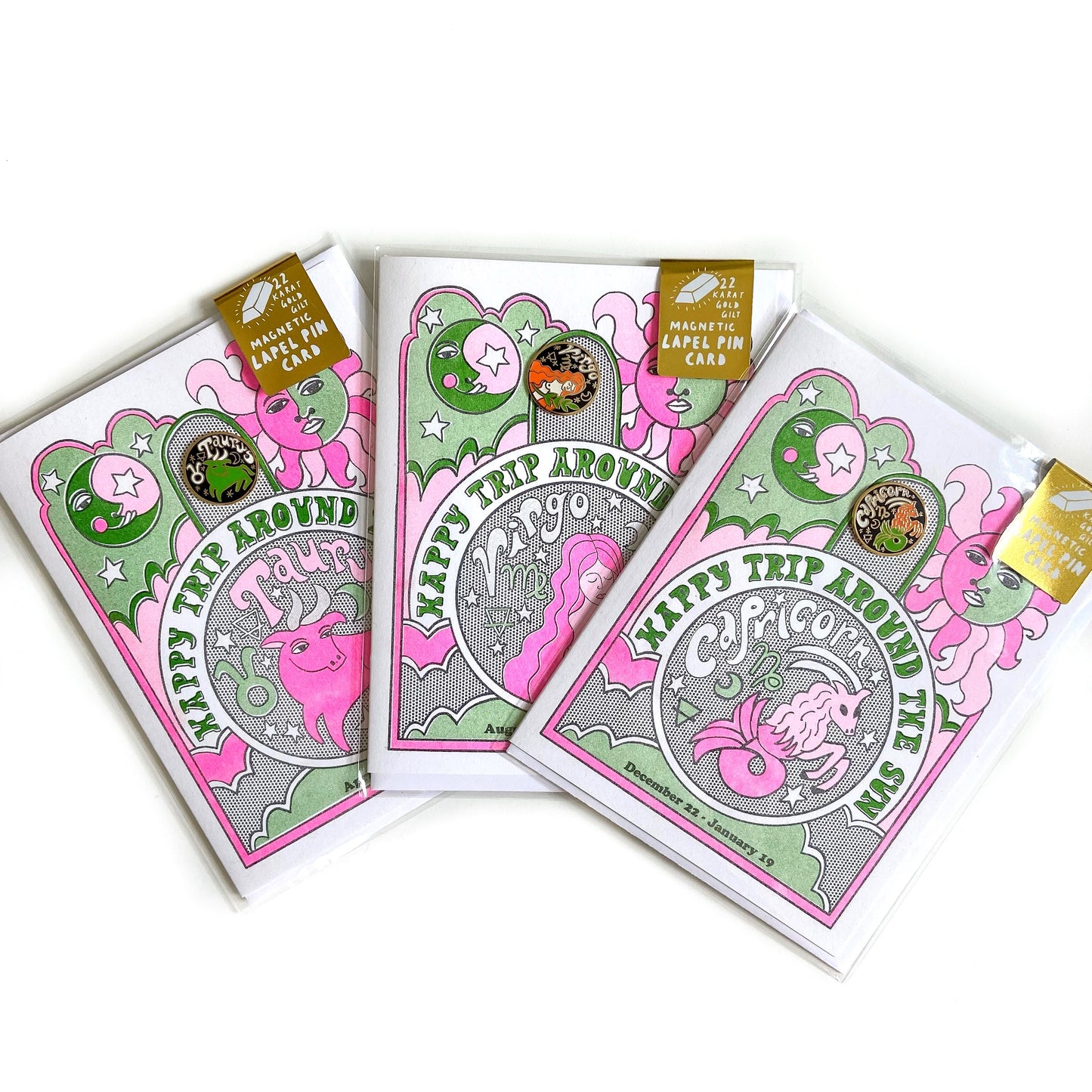 Zodiac Card w/ Enamel Pin