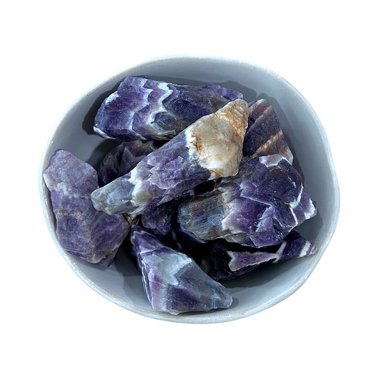 Raw Chevron Amethyst