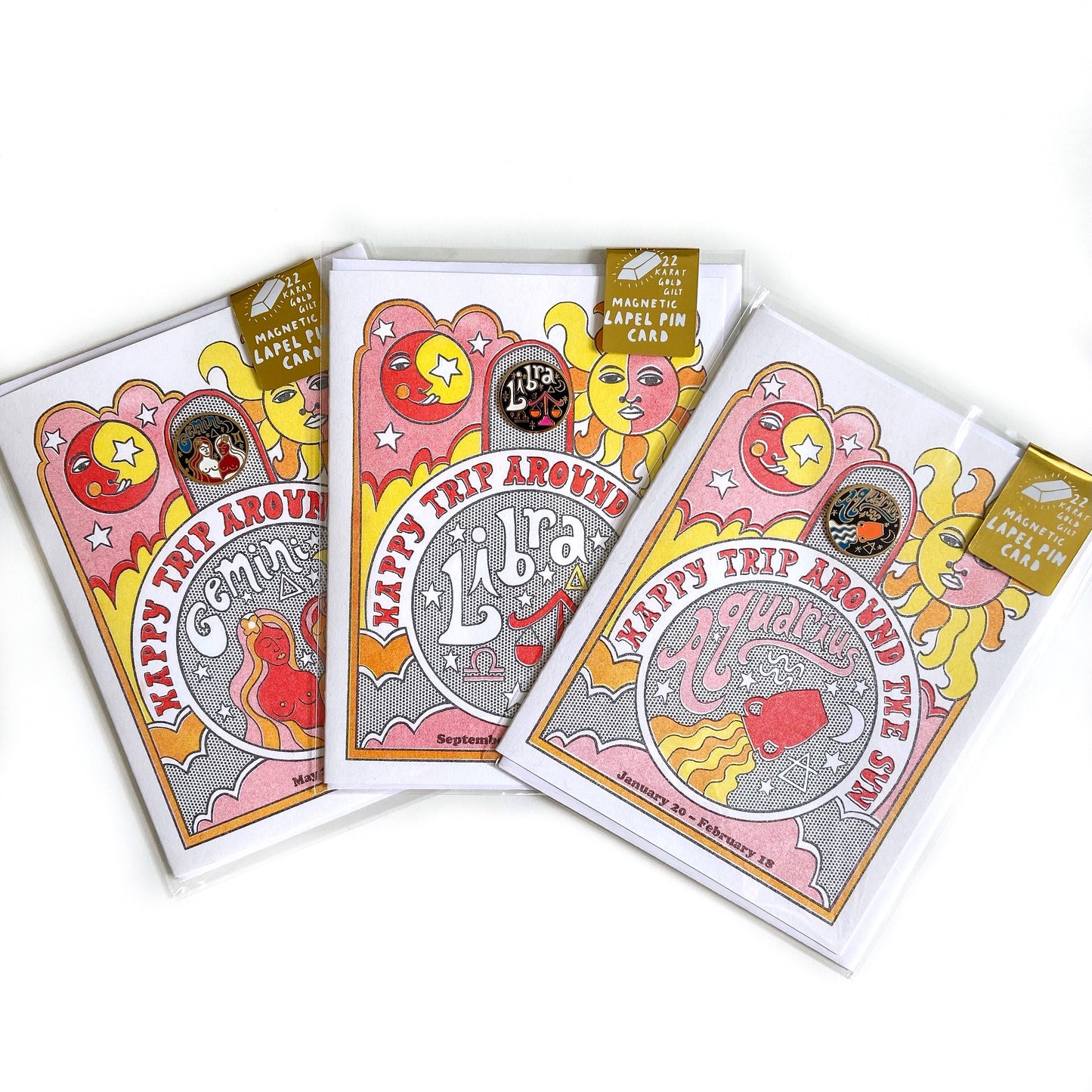 Zodiac Card w/ Enamel Pin