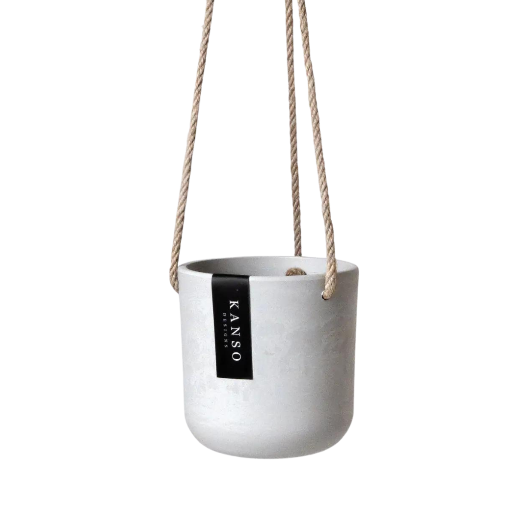 Kanso 4" signature stone hanging planter