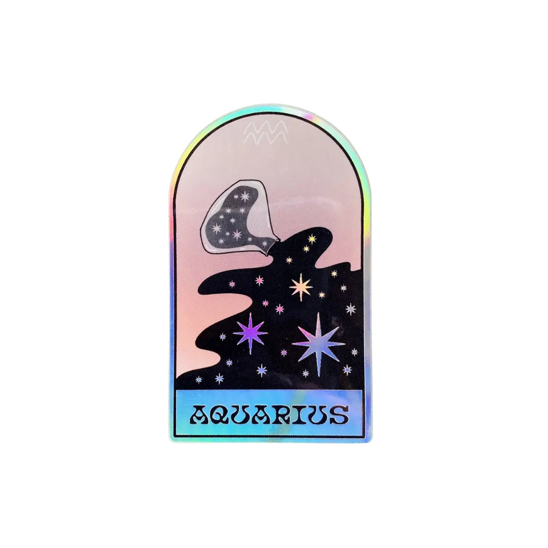 Holographic zodiac stickers