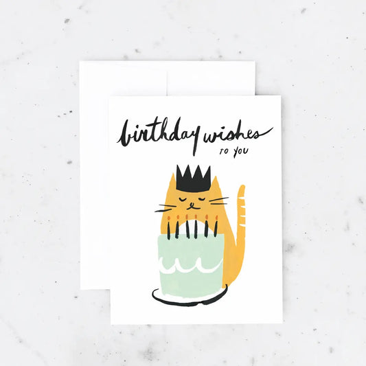 Kitty wishes birthday card