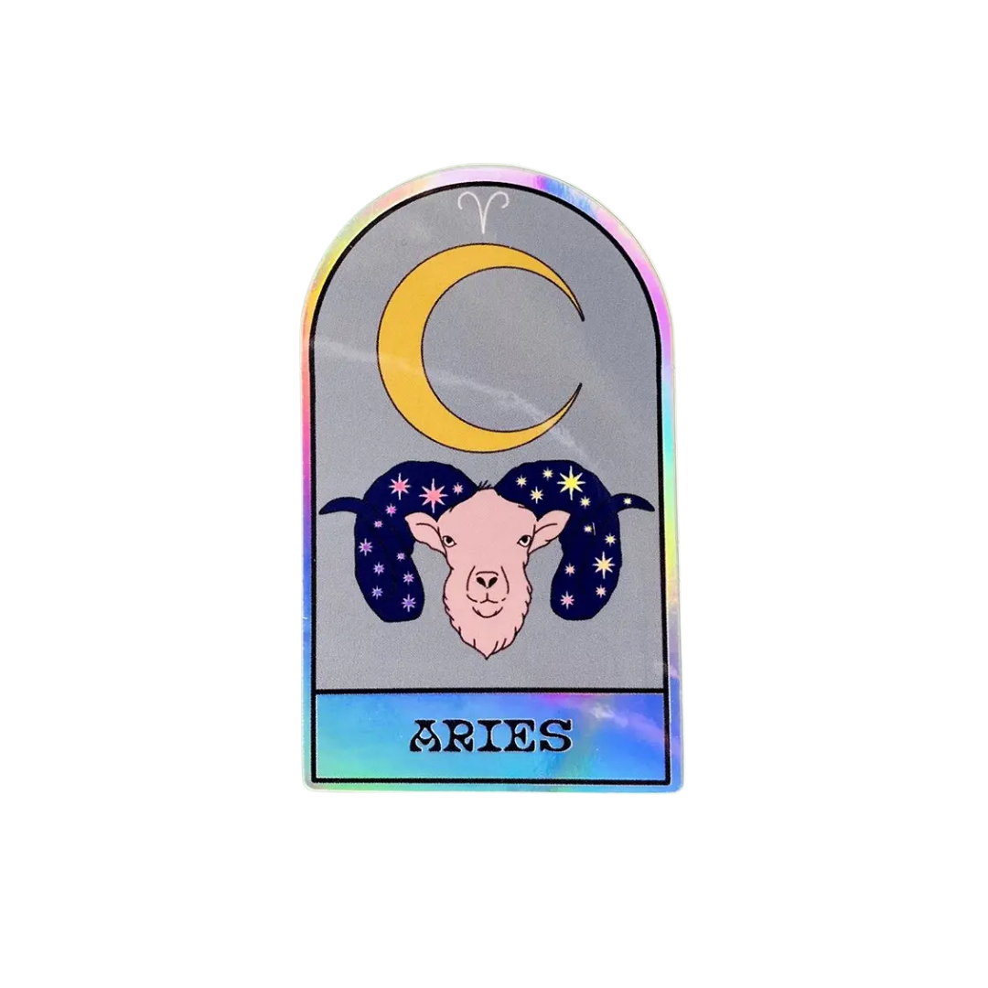 Holographic zodiac stickers