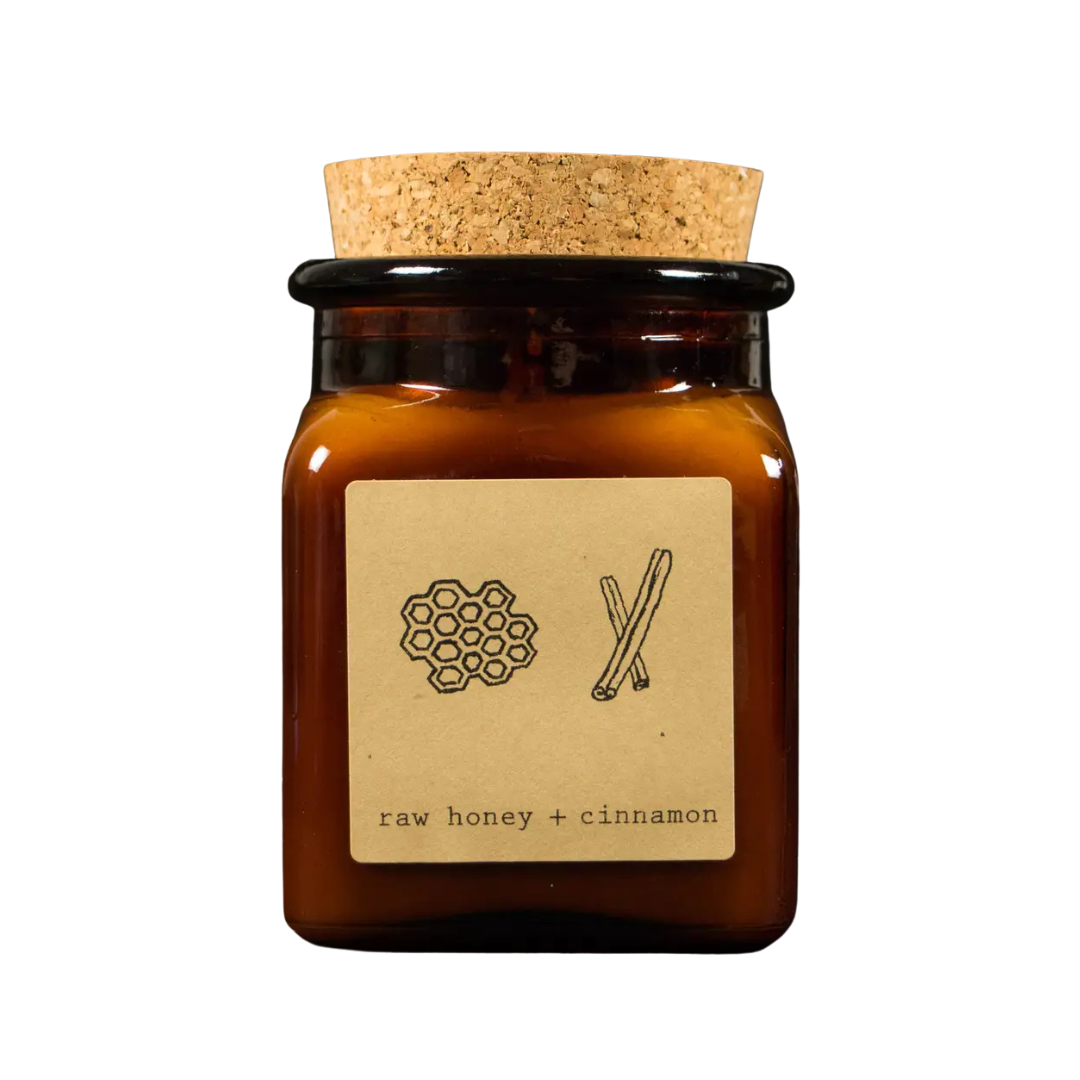 Raw Honey + Cinnamon soy candle