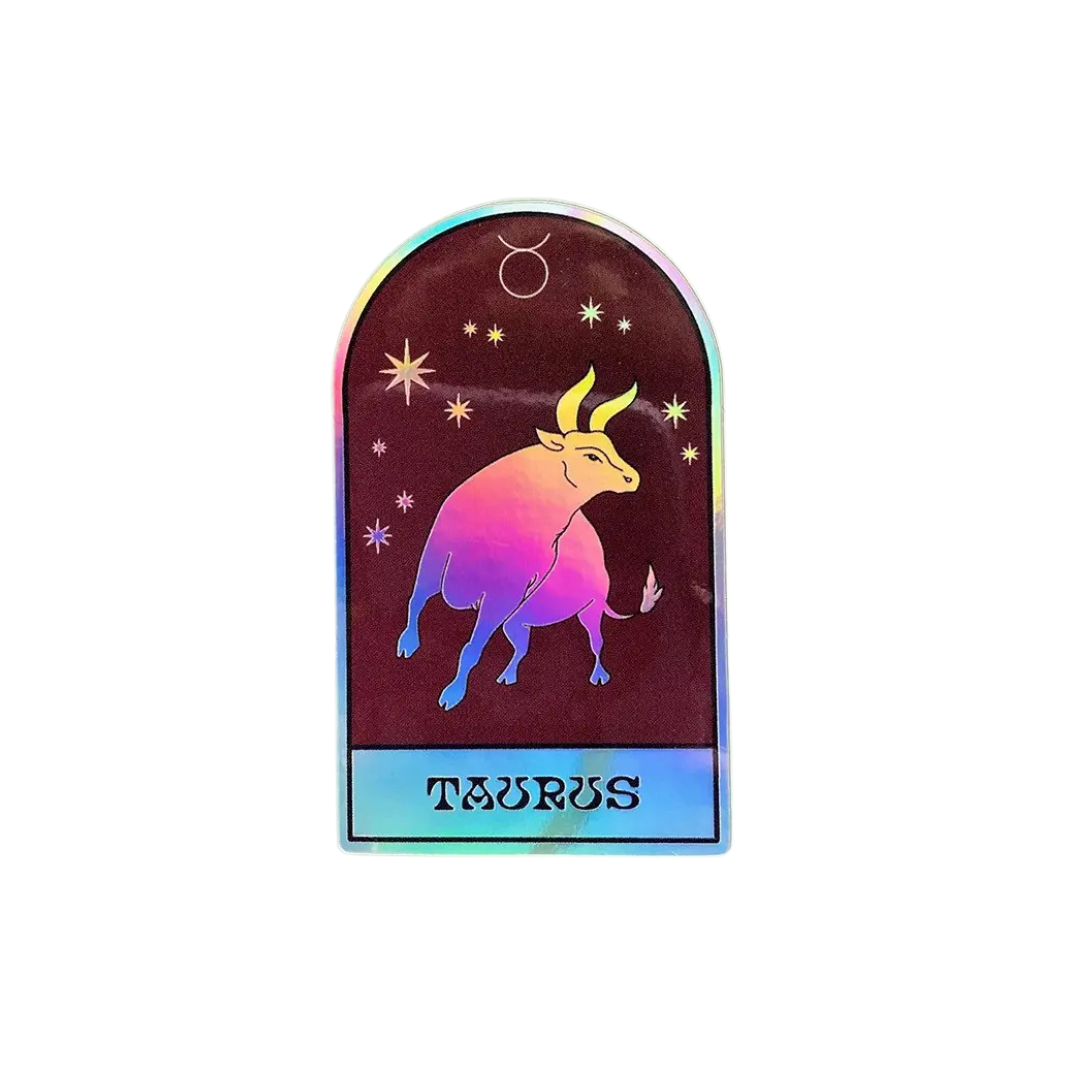 Holographic zodiac stickers