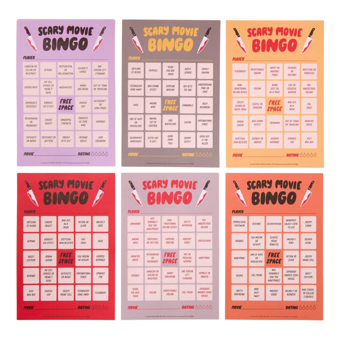 Scary Movie bingo