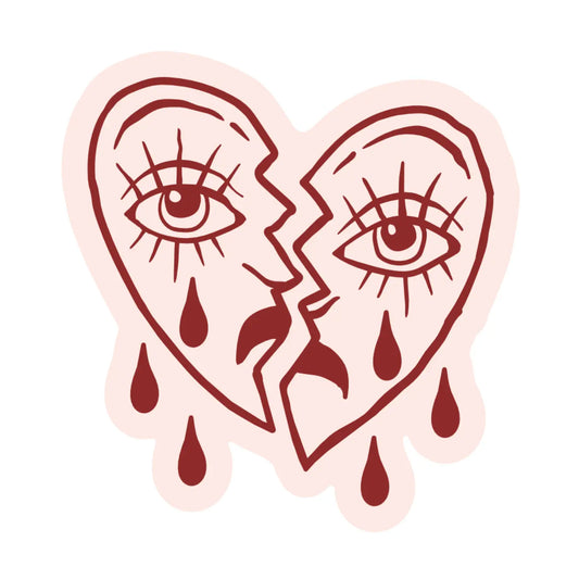 Crying Heart sticker