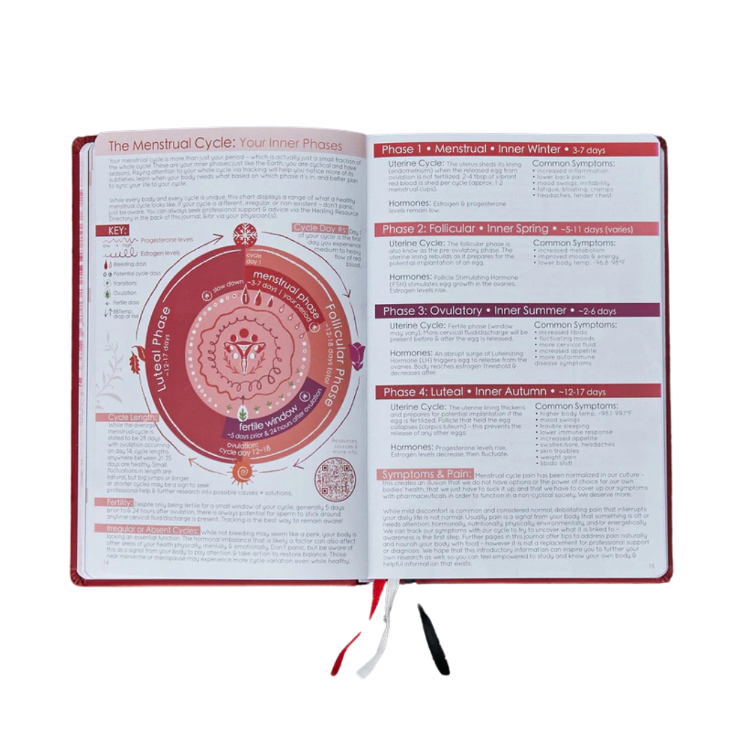 Cycles Journal® 2025: a Lunar Guide to Wholistic Cycle Awareness