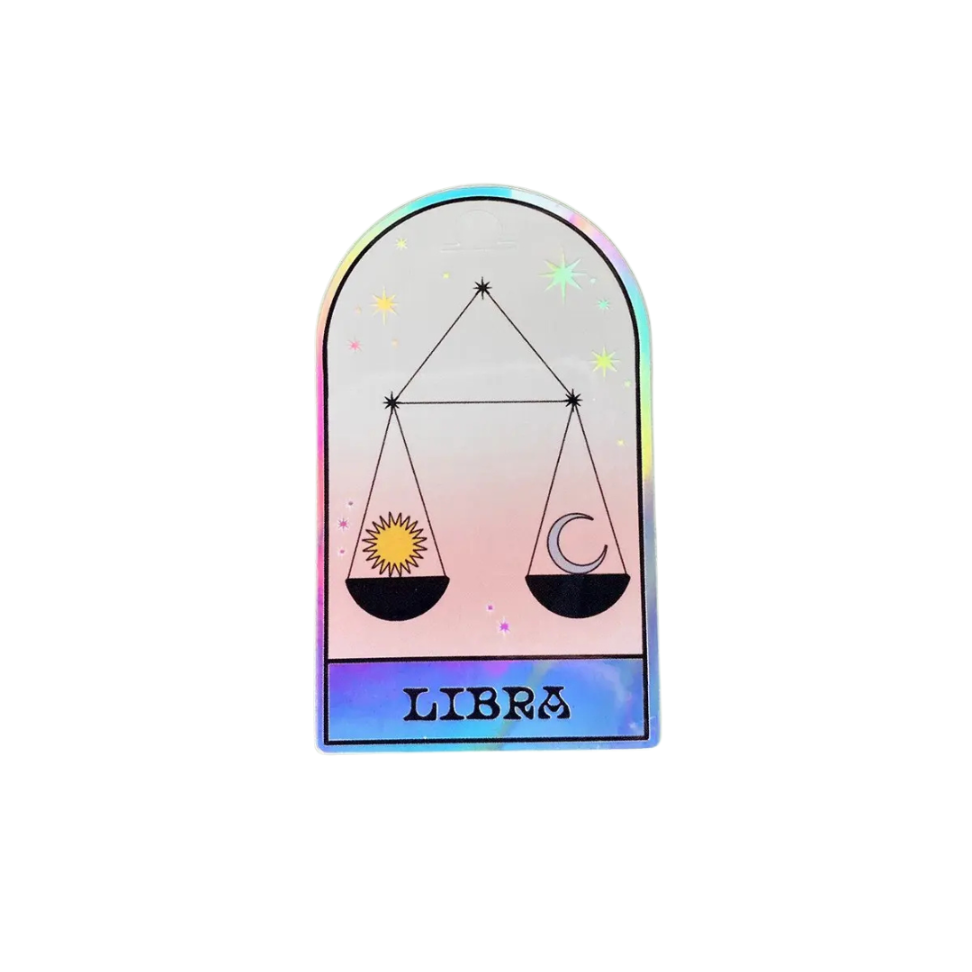 Holographic zodiac stickers