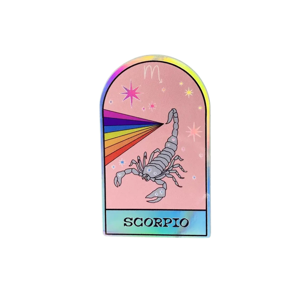 Holographic zodiac stickers