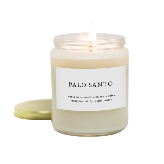 Palo Santo soy candle