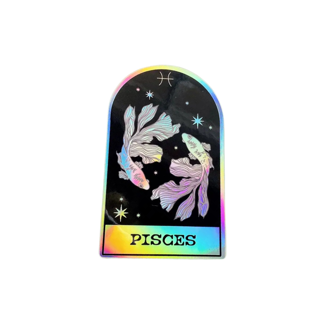 Holographic zodiac stickers