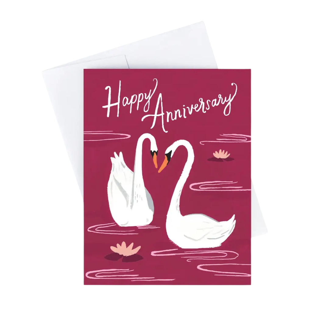 Anniversary swans card