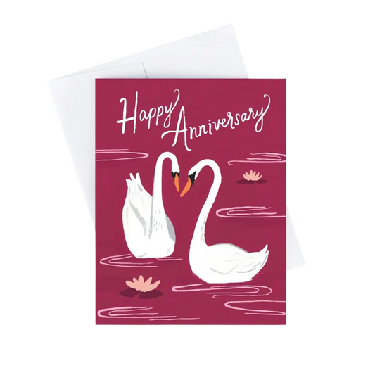 Anniversary swans card