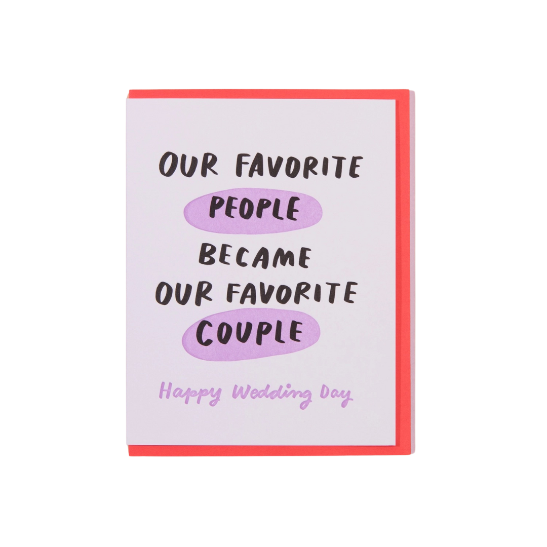 Favorite Couple wedding card