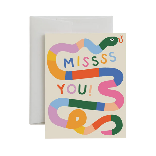 Miss You snake card