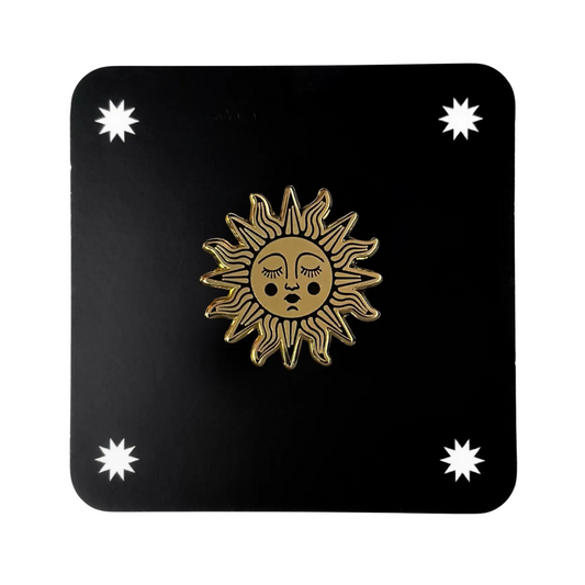 Sun enamel pin
