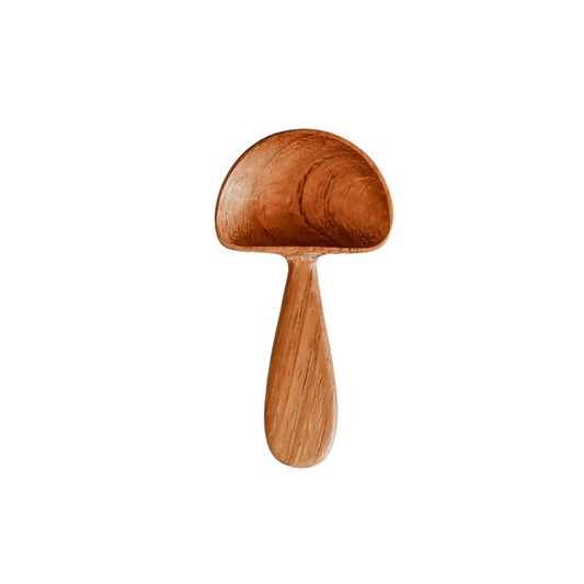 Mushroom wooden scoop