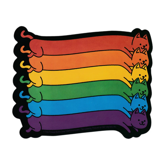 Rainbow cats sticker