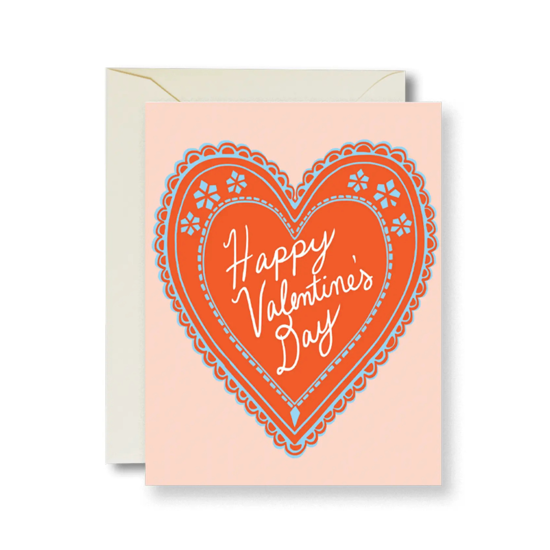Valentine's Doily card