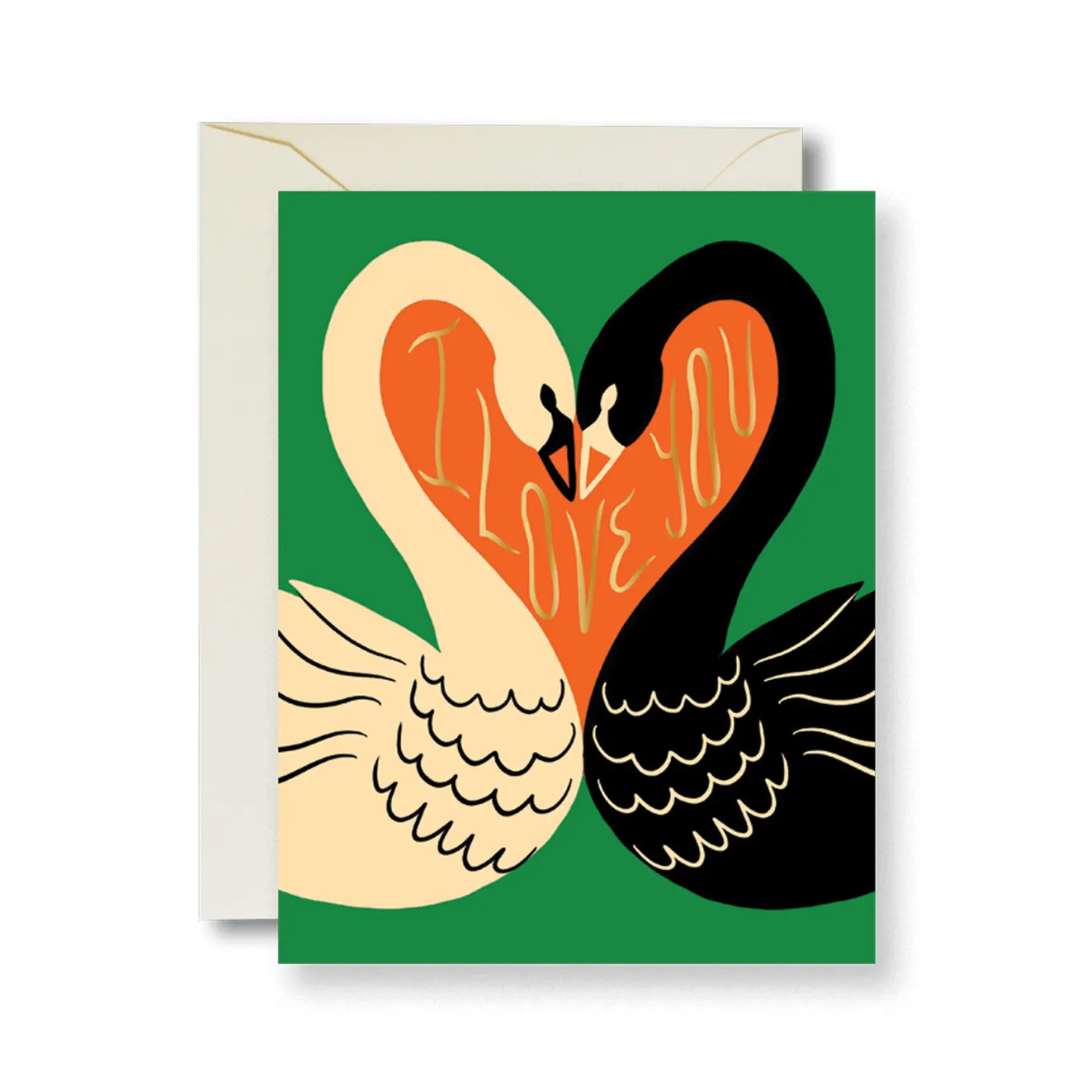 Swan I Love You card