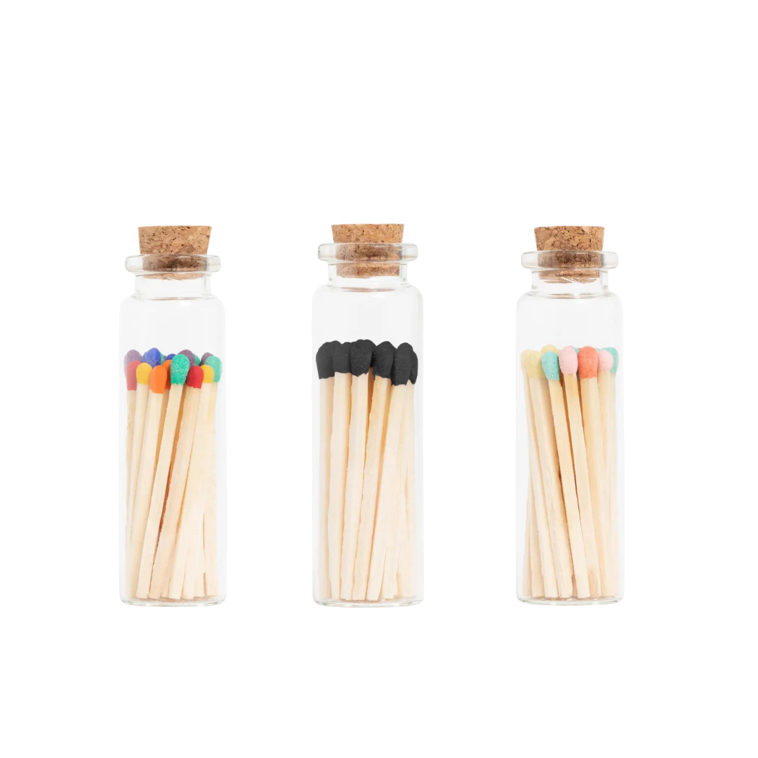 Matches in corked vial