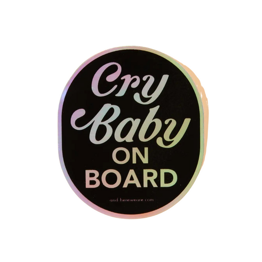 Cry Baby on Board sticker