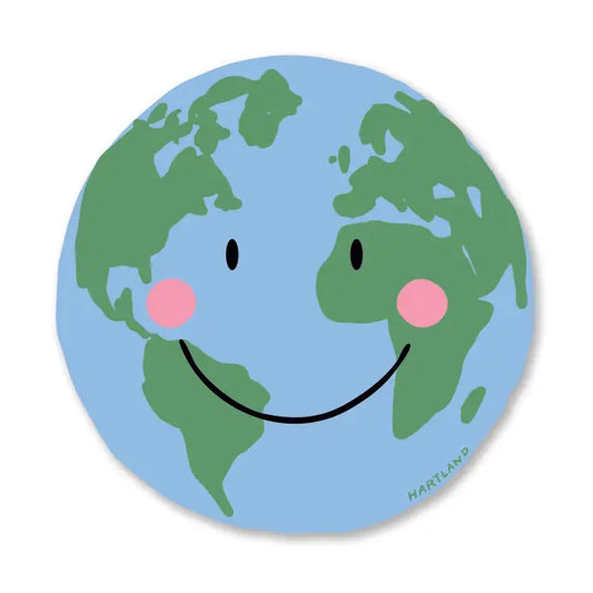 Smiley Earth sticker