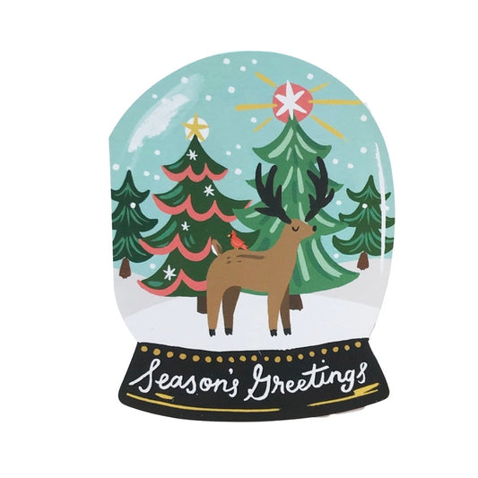 Season’s Greetings Snow Globe card